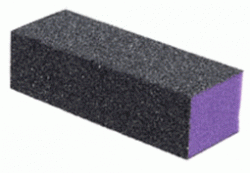 Purple Nail Buffer-Black 3 Way 60/100
